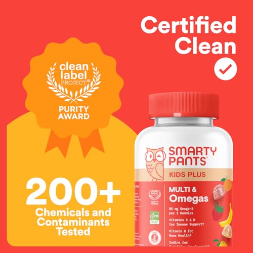 SmartyPants Kids Multivitamin Gummies - Improved Formula: Omega 3 (DHA/EPA), Vitamins D3, C, B12, B6, Vitamin A, K & Zinc SmartyPantsBuy Supplements Australia