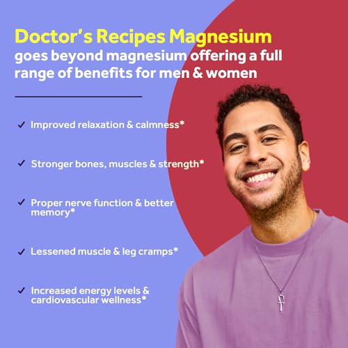 Doctor's Recipes Magnesium Glycinate for Men & Women, 100mg Elemental Mag, 90 Caps Doctor's RecipesBuy Supplements Australia
