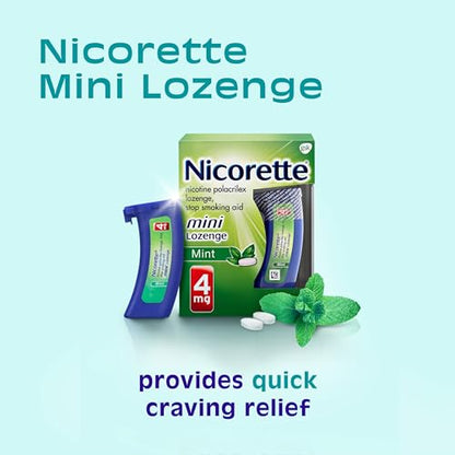 Nicorette 4 mg Mini Nicotine Lozenges to Quit Smoking - Mint Flavored Stop NicoretteBuy Supplements Australia