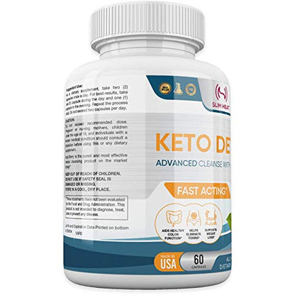 Advanced Keto Colon Cleanser & Detox for Weight Loss - Aids Healthy Colon Function Slim HeatBuy Supplements Australia