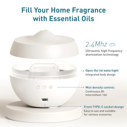 Essential Oil Diffuser, 300ML Quiet Premium Humidifier, Natural Home Fragrance Aroma Diffuser ColoblesBuy Supplements Australia