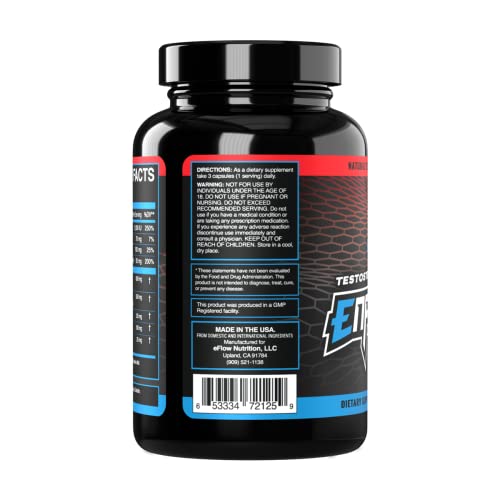 eFlow Nutrition Enflux Natural T Support with KSM-66 Ashwagandha - Supplement eFlow NutritionBuy Supplements Australia