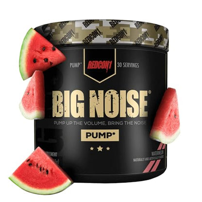 REDCON1 Big Noise Non-Stim Pre Workout Powder - Pump, Muscular Endurance + Focus 