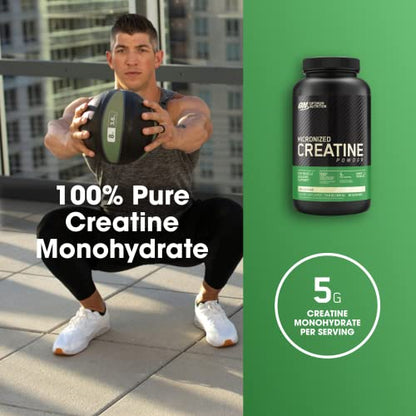 Optimum Nutrition Micronized Creatine Monohydrate Powder, Unflavored, Keto Friendly Optimum NutritionBuy Supplements Australia