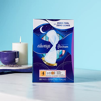 Always Infinity Feminine Pads For Women, Size 4 Overnight Absorbency, Multipack, With Flexfoam AlwaysBuy Supplements Australia