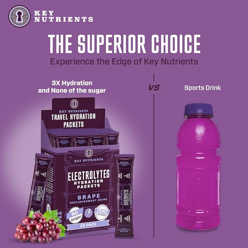 KEY NUTRIENTS Multivitamin Electrolytes Powder Packets - Fruity Grape 20 Pack KEY NUTRIENTSBuy Supplements Australia