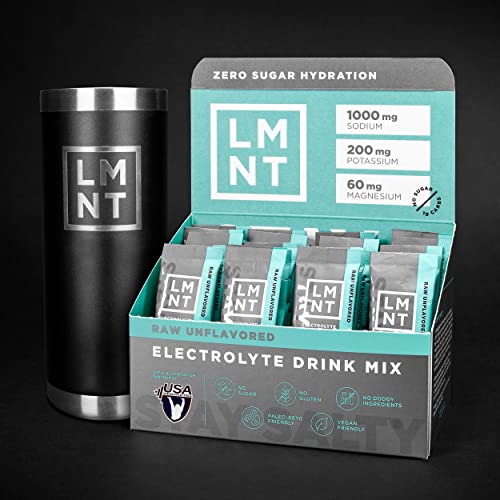 LMNT Zero-Sugar Electrolytes - Raw Unflavored Salt - Hydration Powder Packets Drink LMNTBuy Supplements Australia