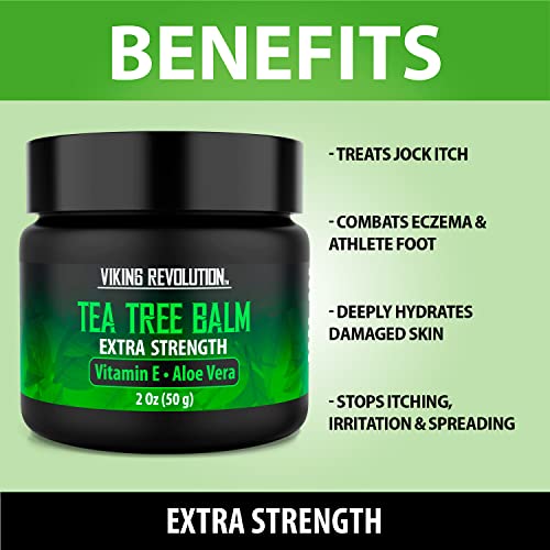 Viking Revolution Tea Tree Oil Cream - Super Balm Athletes Foot Cream - for Eczema Viking RevolutionBuy Supplements Australia