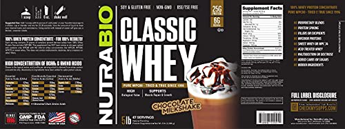 NutraBio Classic Whey Protein Powder- Full-Spectrum Amino Acid Profile - No Fillers NutraBioBuy Supplements Australia