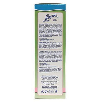 Lemisol Plus, Gentle Daily Feminine Cleanser, Original Refreshing Formula - 8 Oz (Pack of 3) LemisolBuy Supplements Australia