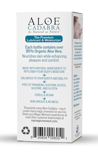 Aloe Cadabra Natural Water Based Personal Lube, Organic Lubricant for Her, Him & Couples, Unscented Aloe CadabraBuy Supplements Australia