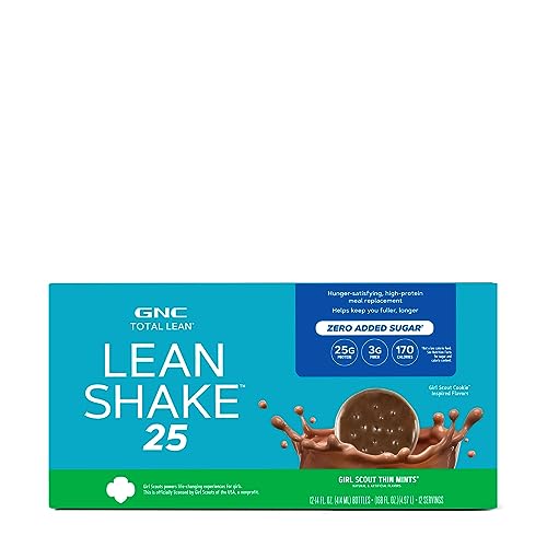 GNC Total Lean | Lean Shake 25, To Go Bottles | Low-Carb Protein Shake to Improve Weight GNCBuy Supplements Australia