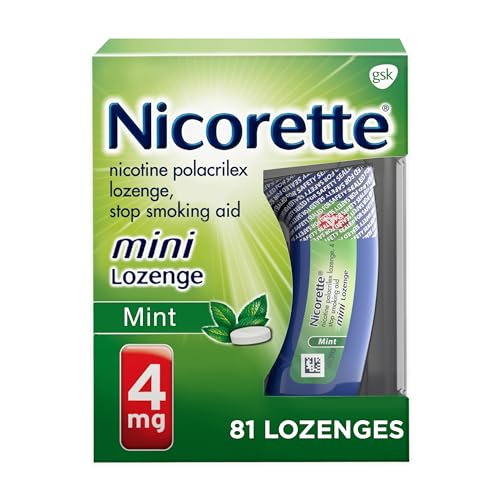 Nicorette 4 mg Mini Nicotine Lozenges to Quit Smoking - Mint Flavored Stop NicoretteBuy Supplements Australia