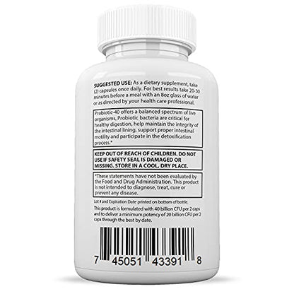 Justified Laboratories (2 Pack) Clear Nails Plus Max Pills 40 Billion CFU Probiotic Supports Justified LaboratoriesBuy Supplements Australia
