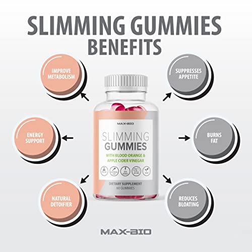 (Official 2 Pack) Slimming Gummies It Works with Apple Cider Vinegar and Sicilian Blood Orange Extract Max-BioBuy Supplements Australia