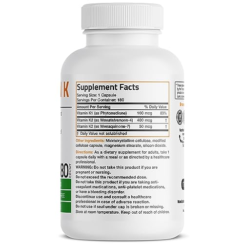 Vitamin K Triple Play (Vitamin K2 MK7 / Vitamin K2 MK4 / Vitamin K1) Full Spectrum BronsonBuy Supplements Australia