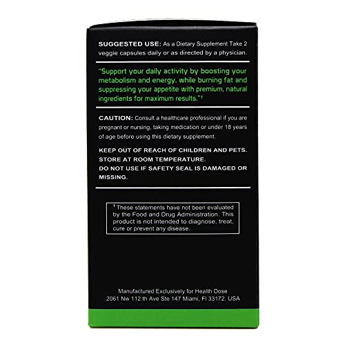Health Dose Fat Burner AM. Weight Control & Metabolism Boost. For Active Lifestyles. Health DoseBuy Supplements Australia