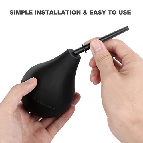 RANEU Enema Bulb Douche Enema Kit for Women & Men with 3 Nozzles (Black, 4 Piece Set) RANEUBuy Supplements Australia