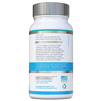 Rhodiola & Ashwagandha with L-Theanine - Award Winning Ashwagandha KSM-66 600mg swiss bioenergeticsBuy Supplements Australia