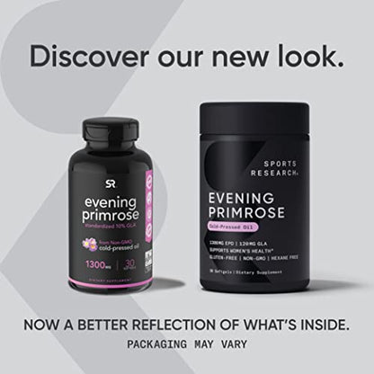 Sports Research Evening Primrose Supplement from Cold Pressed Oil Sports ResearchBuy Supplements Australia