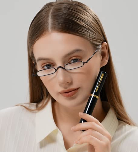 Viseng 2 Pairs Slim Pocket-Sized Metal Reading Glasses: Your Stylish Travel Companion VisengBuy Supplements Australia