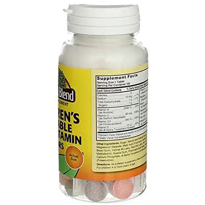 NAT B CHILDRENS CHEWABLE 100 Nature's Blend
