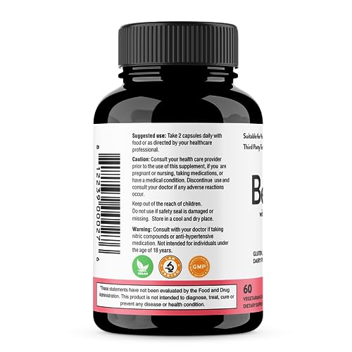 Sandhu's Beet Root Powder Capsules with Bioperine| 60 Capsules, 60 Days Supply Sandhu'sBuy Supplements Australia
