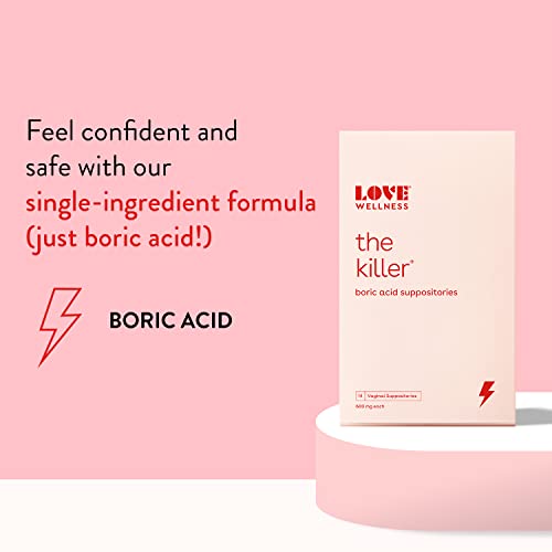 Love Wellness Boric Acid Suppositories for Women, The Killer | Vaginal Love WellnessBuy Supplements Australia