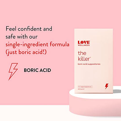 Love Wellness The Killer, Good Girl Probiotics, pH Balancing Cleanser | Boric Acid Suppositories Love WellnessBuy Supplements Australia