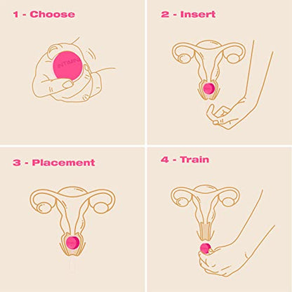 INTIMINA Laselle Weighted Exerciser Set - Women’s 3 Pelvic Floor Weights (28g, 38g, 48g) INTIMINABuy Supplements Australia