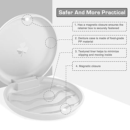 BVN 2 Pcs Retainer Case, Slim Braces Case, Denture Case, Mouth Guard Case, Teeth Aligner Case BVNBuy Supplements Australia