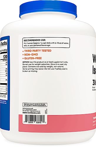 Nutricost Whey Protein Isolate (Strawberry Milkshake) 5LBS NutricostBuy Supplements Australia