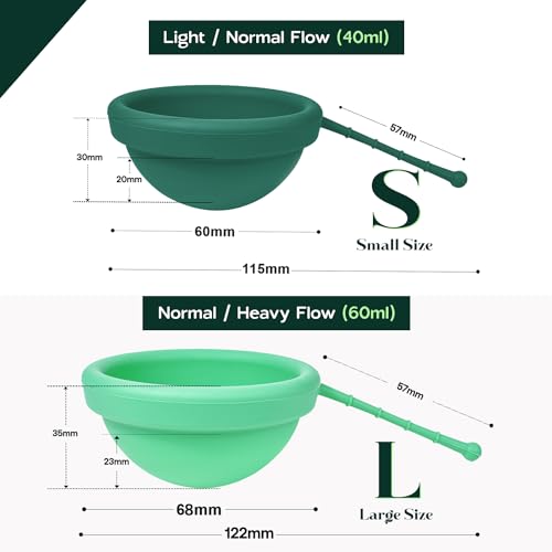 SHORDY Reusable Menstrual Disc Set of 2 (Small & Large), 100% Medical-Grade Silicone, Flexible SHORDYBuy Supplements Australia