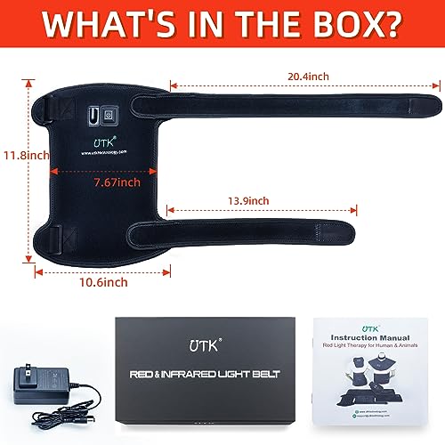 UTK Red Light Therapy for Body, 162Pcs 660nm Red Light & 54Pcs 850nm Near Infrared Light Therapy Belt UTKBuy Supplements Australia