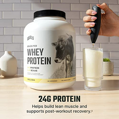Levels Grass Fed 100% Whey Protein, No Hormones, Vanilla Bean, 5LB Levels NutritionBuy Supplements Australia
