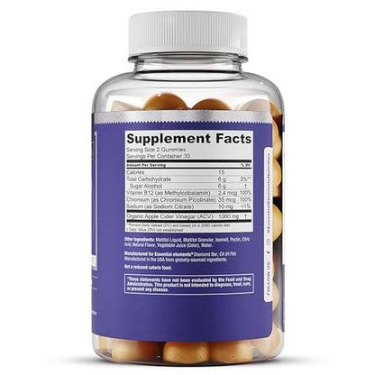 Essential Elements Zero-Sugar ACV Apple Cider Vinegar Gummies from “The Mother” Essential ElementsBuy Supplements Australia