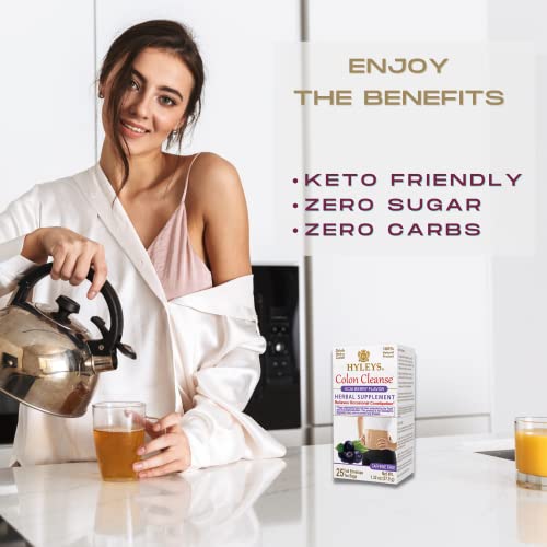 Hyleys Colon Cleanse Tea Acai Berry Flavor - 25 Tea Bags (12 Pack - 300 Tea Bags Total) HYLEYSBuy Supplements Australia