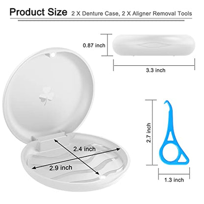 BVN 2 Pcs Retainer Case, Slim Braces Case, Denture Case, Mouth Guard Case, Teeth Aligner Case BVNBuy Supplements Australia
