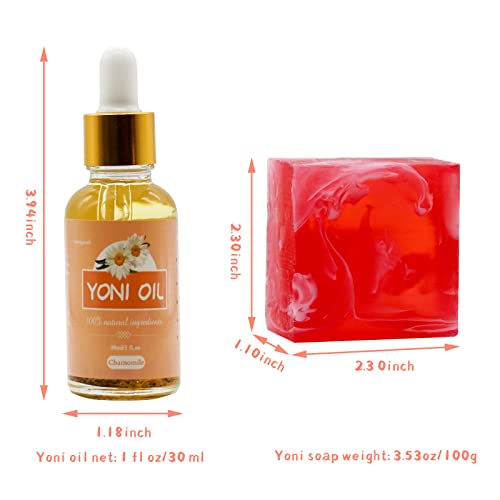 Yoni Soap Bar Yoni Oil Set Of 3, Vaginal Wash Eliminates Odor Ph Balance for Women, Feminine Wash tovaginshBuy Supplements Australia