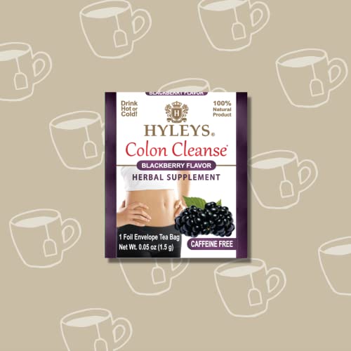 Hyleys Colon Cleanse Tea Blackberry Flavor - 50 Tea Bags (6 Pack - 300 Tea Bags Total) HYLEYSBuy Supplements Australia