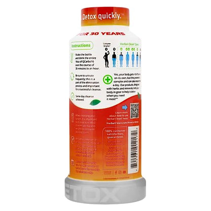 Herbal Clean Same-Day Premium Detox Liquid Drink, Strawberry Mango Flavor, 16 Fl Oz Herbal CleanBuy Supplements Australia