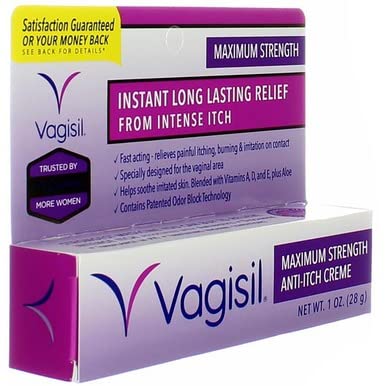 Vagisil Medicated Anti-Itch Creme Maximum Strength - 1oz, Pack of 6 VagisilBuy Supplements Australia