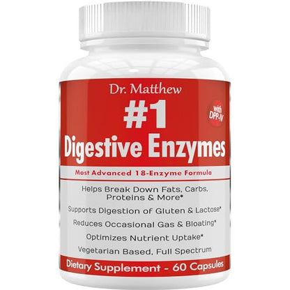 Best Digestive Enzymes for Women & Men with Lactase Lipase Amylase Dr. MatthewBuy Supplements Australia