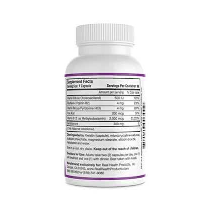 RHP Nerve Support Formula. Nutritional Support of Neuropathy, Nerve Relief from Aches, Nerve Pain & Discomfort. B-Complex with Benfotiamine and Methyl B12. 120 Capsules RHPBuy Supplements Australia