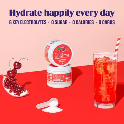 New Ultima Hydrating Electrolyte Powder, Cherry Pomegranate, 30 Servings 3.6 oz Ultima ReplenisherBuy Supplements Australia