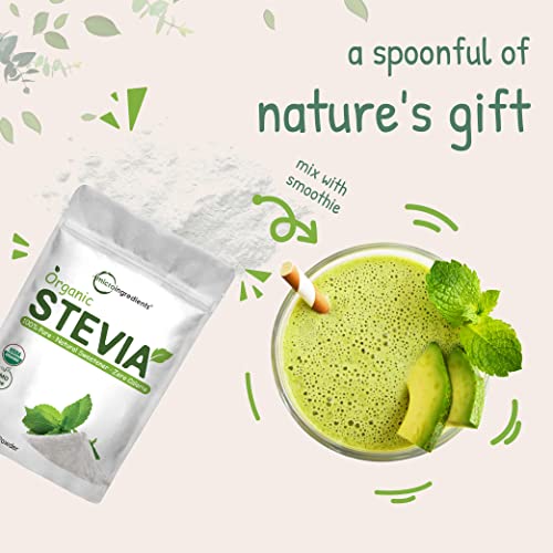 Pure Organic Stevia Powder, 4 Ounces, 706 Serving, Highest Grade Stevia Green Micro IngredientsBuy Supplements Australia