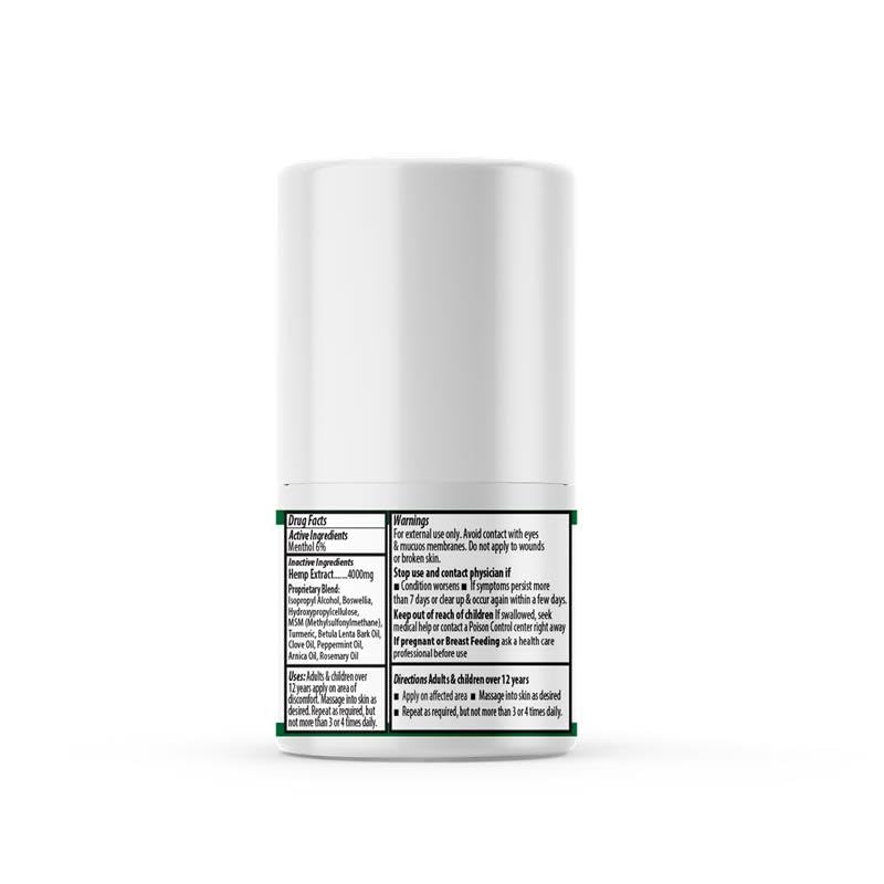 ANUMED Hemp Roll-On 4000mg Pain Relief. Fast Acting, Long Lasting, Maximum Strength with Arnica + Turmeric for Anti-Inflammatory, Natural Recovery, Joint, Muscle, Nerve Pain Reliever 2 Packs of (1oz) AnuMed InternationalBuy Supplements Australia
