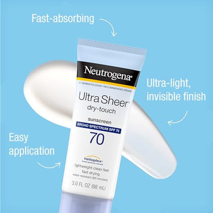 Neutrogena Ultra Sheer Dry-Touch Water Resistant and Non-Greasy Sunscreen NeutrogenaBuy Supplements Australia