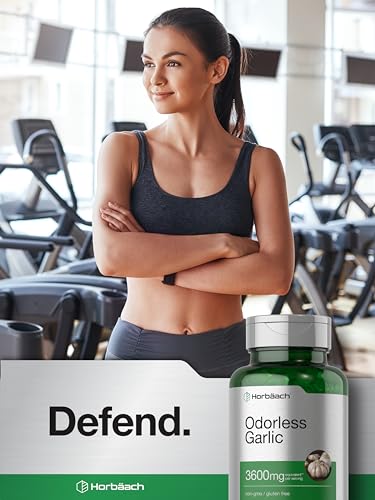 Odorless Garlic Softgels | 250 Count | Ultra Potent Garlic Extract | Non-GMO & Gluten Free HorbäachBuy Supplements Australia