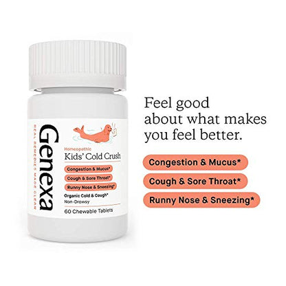 Genexa Cold Crush for Children – 60 Tablets | Certified Organic & Non-GMO, Physician GenexaBuy Supplements Australia